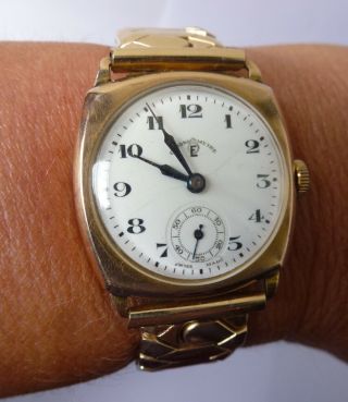 Vintage Swiss Made Chronometer 9ct Gold Wristwatch Ladies Mens
