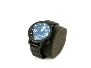 Hazard 4 Heavy Water Diver,  50mm Titanium Watch Bracelet With Tritium,  Black
