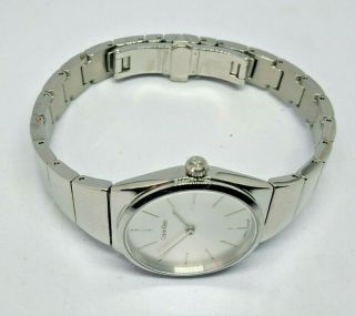 Ladies Calvin Klein Stainless Steel Silver Small Dial Watch K6c 231