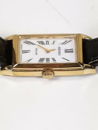 Vintage Seiko Solar V116 - OACB Ladies Automatic Wristwatch with Seiko Calf Band 3