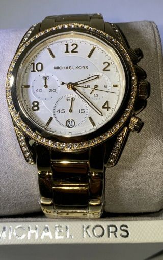 Michael Kors Womens Chronograph Blair Gold - Tone Stainless Steel Watch MK6762 2