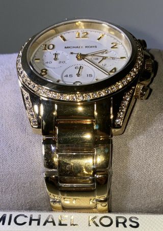 Michael Kors Womens Chronograph Blair Gold - Tone Stainless Steel Watch MK6762 3