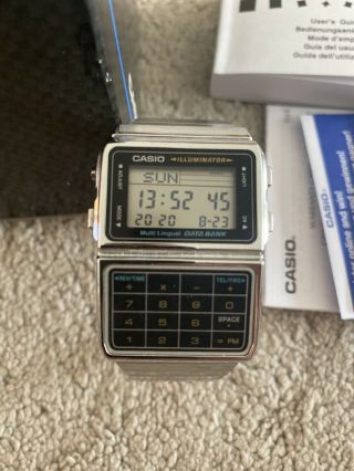 Casio Calculator Watch In Stainless Steel