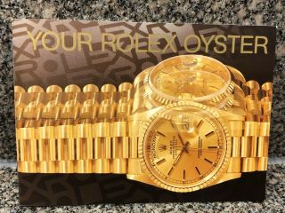 Your Rolex Oyster Booklet Dated 1995 Ref 579.  52 Eng - 300 - 3.  1995