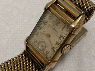 Wristwatch Bulova 21 J Cal 7ak Usa 10 K Gold Filled Fancy Case