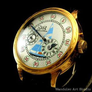 Regulateur Noble Design Mens Wristwatch For Movement By Louis Ulysse Chopard Luc