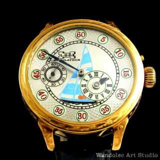Regulateur Noble Design Mens Wristwatch for Movement by Louis Ulysse Chopard LUC 3