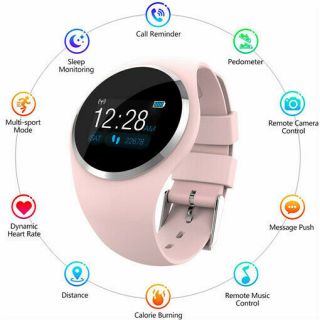Women&girl Waterproof Bluetooth Smart Watch Phone Mate For Iphone Android Ios
