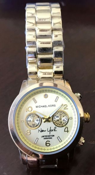 Michael Kors Mk3039 Limited Edition York Gold Tone Watch