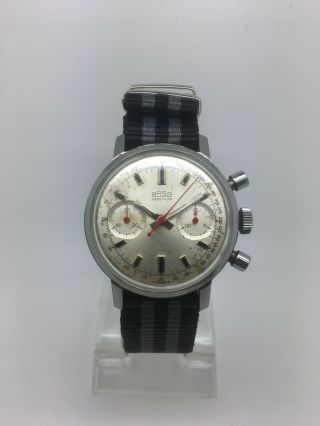 Vintage August Reymond Arsa Chronograph Men’s Swiss Watch 1960 Valjoux Cal 7730