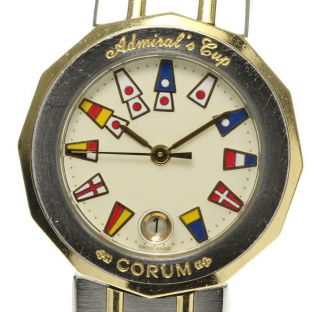 Corum Admirals Cup 39610.  21v52b Date Ivory Dial Quartz Ladies Watch_538750