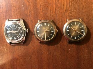 Vintage Men’s Wrist Watches And Vintage Bulova Watch Case - 2 Bulova 1 Sheraton