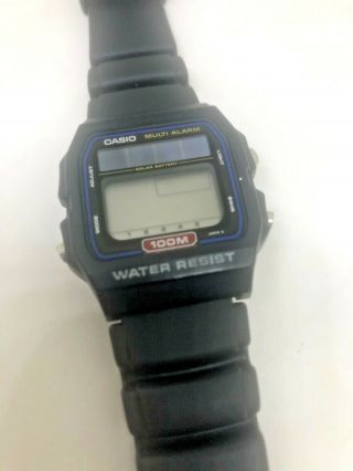 Rare Vintage Casio Wl100 Watch Solar Japan 1988 Nos Module 617 Not