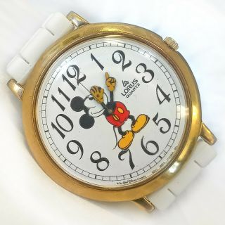 Lorus By Seiko Mickey Mouse Jumbo Watch V501 - 0a20 Disney Large Case 44mm Womens