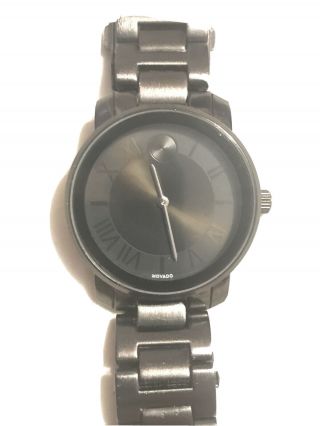 Movado Bold Black Dial Men ' s Steel Bracelet Watch 3