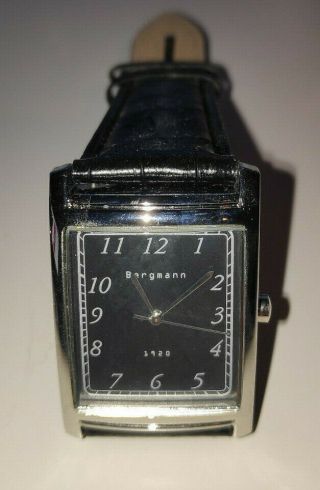 Bergmann 1920 Herren Armbanduhr / Uhr Mit Quarzwerk / Kroko - Watch.  Ag