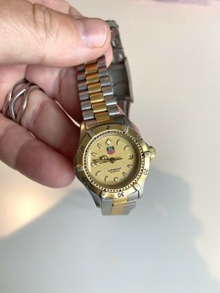 Vintage Tag Heuer Professional 200m Ladies Two - Tone Quartz Watch.  Steel/gold