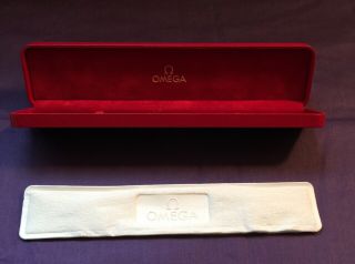 Vintage Omega Watch Display Presentation Red Box Only Vgc