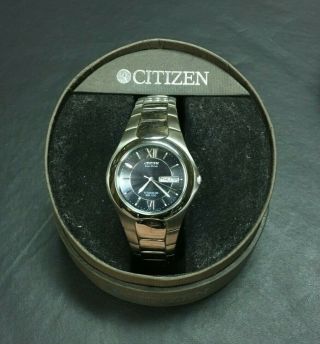 Mens Citizen Titanium Eco Drive Watch E100 - K18434 - 100m