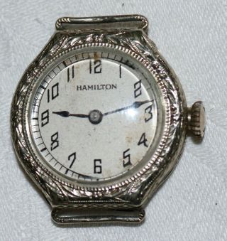 Vintage Hamilton Watch 986a 2129298 17 Jewels With 14k Gold Filled Case 692921