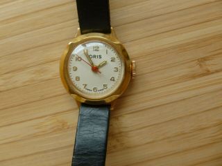 Vintage Ladies Wrist Watch ORIS Swiss Made,  Gold Plated Case 10 Microns 2