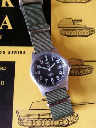 Mwc G10 Lm Military Watch Olive,  Date,  50m Water Resistance Boxed