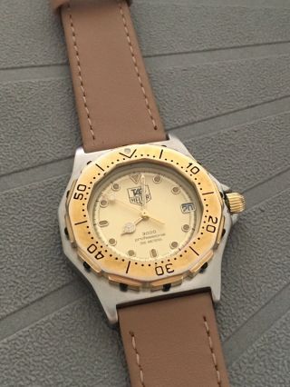 Tag Heuer Ref.  935.  413 Vintage Professional 3000 200m Ss Quartz Watch