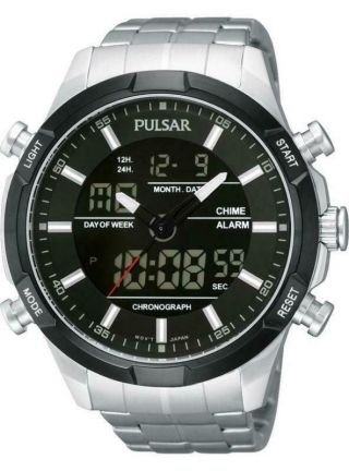 Pulsar Gents Chronograph Digital Analogue Watch Pw6003x1