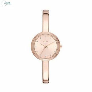 Dkny Murray Rose Gold Stainless Steel Bracelet Grey Dial Ny2600 Ladies Watch