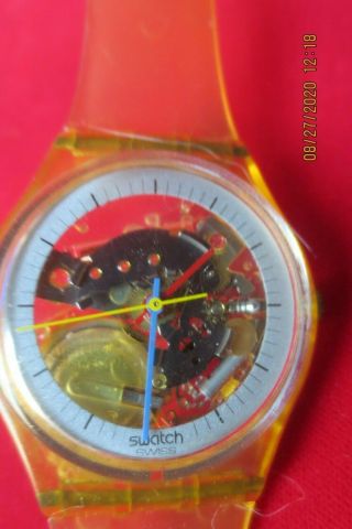 1985 Swatch Watch Jelly Fish Battery
