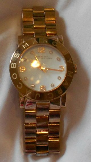 Marc Jacobs Ladies Watch - Gold/rose Gold.  Perfect Just Had Battery