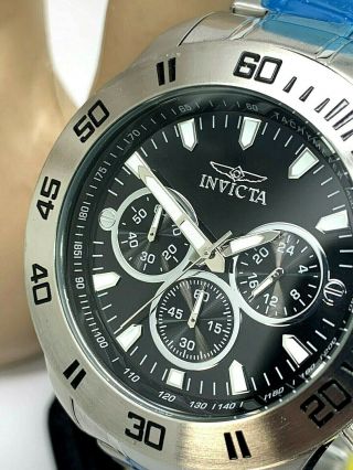 Invicta Specialty Chronograph Silver Tone Stainless Steel Men 