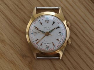 Early Poljot Signal 1mwf Kirova Alarm Ussr Vintage Watch 1950 