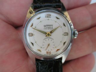 Vintage Rare Swiss Mens Automatic Wrist Watch Tenor Tenormatic Brev,  Dem Bumper?