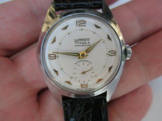 Vintage RARE Swiss mens automatic wrist watch TENOR TENORMATIC BREV,  DEM BUMPER? 2