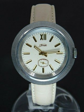 Pobeda (Zim) mechanical 15 jewels Soviet Russian vintage large mens watch 3