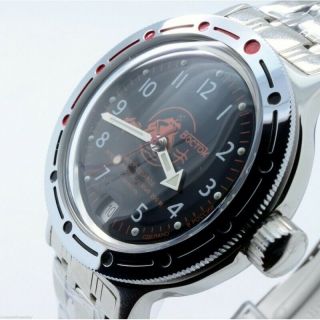 Vostok Komandirskie Automatic Russian Watch / Amphibia Scuba Dude Wr200 (420380)