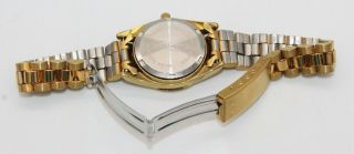 MIB Vintage OLEG CASSINI Ladies Quartz Diamond Gold Tone Watch - 3