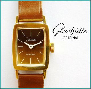 Glashutte - Old Stock - Ladies Watch,  Handwinding With Box & Papers