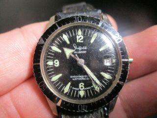 Sheffield Allsport 5atm Swiss Made Diving Watch || For Parts/repair (19 Mm)