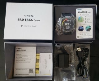 Casio Pro Trek Smart Watch - Gps,  Color Maps,  Heart Monitor Wsd - F21hr