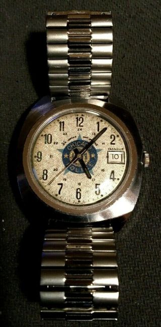 Vintage Chicago Police Wristwatch Caravelle By Bulova