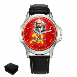Karl Marx German Philosopher Gents Mens Wrist Watch Birthday Gift Engraving
