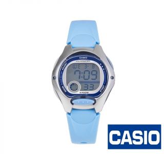 Casio Lw - 200 - 2b Girls Kids Boys Digital Light Blue Resin Strap Watch Lw - 200