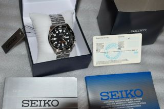 Seiko Skx007k2 Automatic Black Dial Stainless Steel 200m Diver 