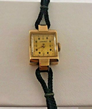 Ladies Vintage 14k Yellow Gold Longines Watch 1940’s