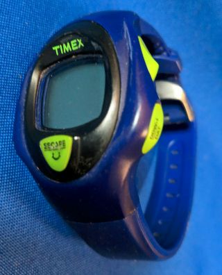 Timex Lcd Digital Rare Gaming Watch Model Cr2032 Kk Vtg Retro Blue