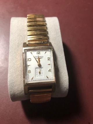 1950 Vintage Longines Dress Swiss Mens Watch 10k Gold Filled,  Serviced.