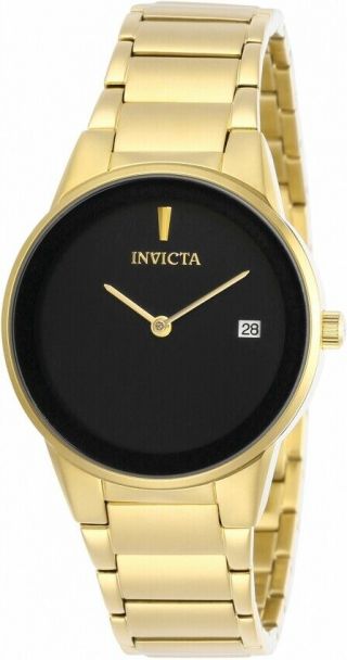 Invicta Specialty Black Dial Yellow Gold - Tone Ladies Watch 29485