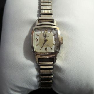 Osco Parat Damen Armbanduhr 15 Jewels Vergoldet Handaufzug